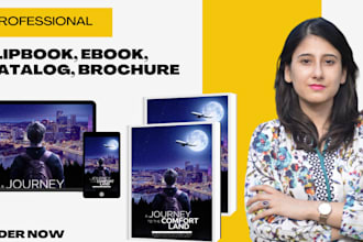 convert pdf to flipbook design, ebook design, book trailer, workbook design