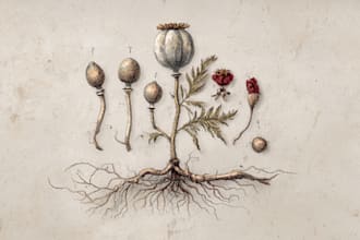 draw hand drawn scientific botanical diagrams for research