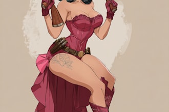 create a pin up girl and pin up girl