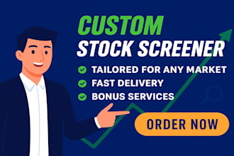 create a stock screener for any stock market
