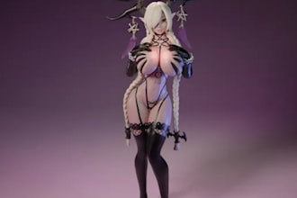 do 3d nsfw vrchat character,furry anime,fursona for game or 3d print ecchi model