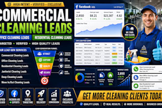 generate commercial cleaning leads office residential cleaning leads