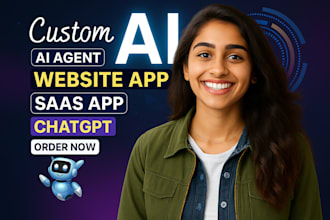 develop ai apps, websites, saas, chatbots expert ai developer for hire