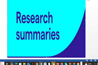 do research and writing