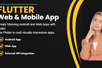develop high quality flutter mobile and web apps