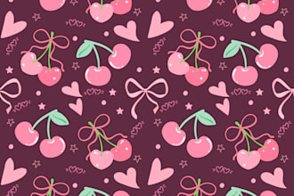 design seamless pattern for fabric, packaging or wallpaper