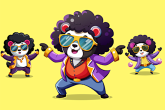 draw cartoon mascot character design