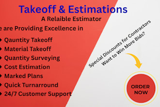 do quantity takeoff and estimation as quantity surveyor