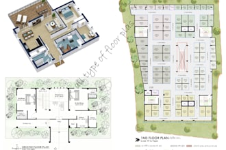 redraw floor plan for real estate agent