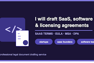 draft saas, software and licensing agreement