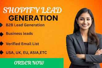 generate shopify ecommerce lead, b2b ecommerce leads for your agency
