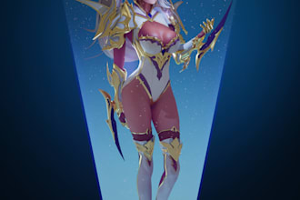 make a semi realistic or stylize character