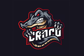 create alligator logo for your brand