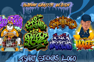 make a hand lettering graffiti signature logo