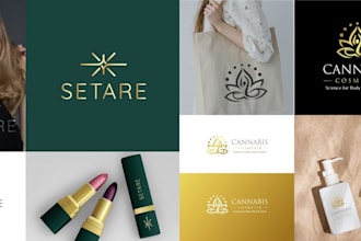 do cosmetics, makeup, skincare and beauty logo design