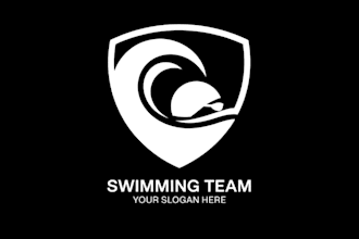 do professionally superb swimming pool logo for you