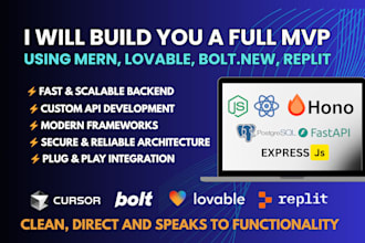connect your bolt new or lovable dev app to a real mern backend