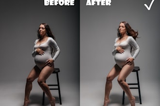 professionally retouch your pregnancy, maternity, and newborn photos