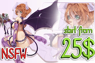 draw a nsfw art of your character or do a fanart, in anime