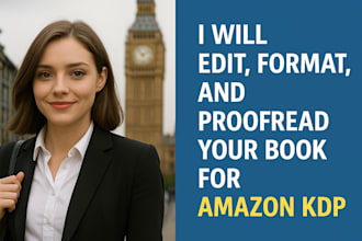 line copy edit format and proofread your book for amazon kdp publishing