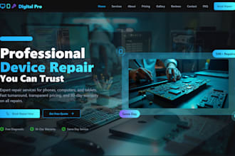 create computer repair website mobile repair website electronic phone website