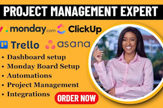 setup board automation integration on monday com trello asana suitedash clickup
