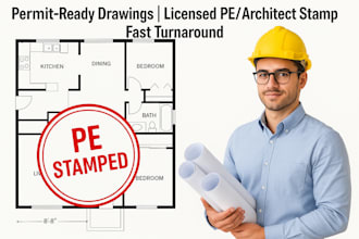 stamp building permit drawings with certified pe or architect seal