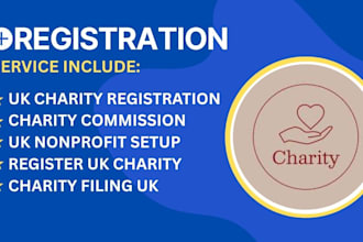 register your UK charity,handle charity commission filing, charity registration