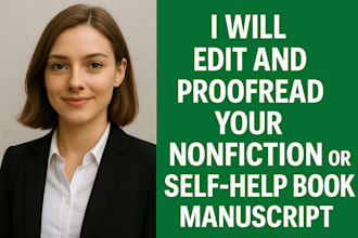 edit and proofread your non fiction or self help book manuscript