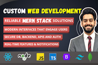 develop full stack mern web app with reactjs nodejs mongodb