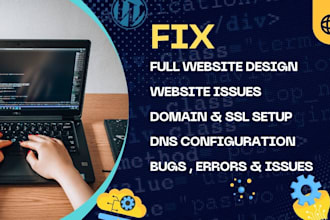 troubleshoot wordpress, connect domain, and secure site with SSL