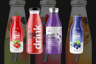 design eye catching juice packaging and beverage label that stand out on shelve