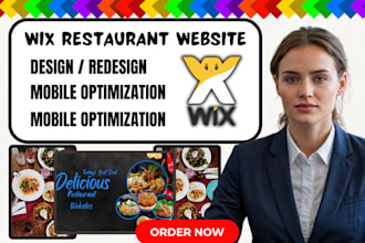 build wix restaurant website
