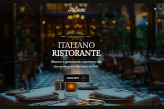 build wix catering website restaurant website baking website grocery website