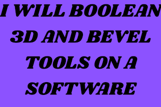 boolean 3d and bevel tools in blender software