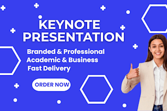 create a proficient keynote and powerpoint presentation