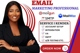 setup mailwizz smtp mailgun server installation dns email campaign va
