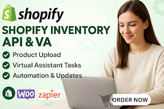 shopify inventory api integration, shopify va shopify automation product upload