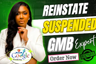 fix, reinstate google my business profile  fix suspended gmb, gmb ranking, gmb