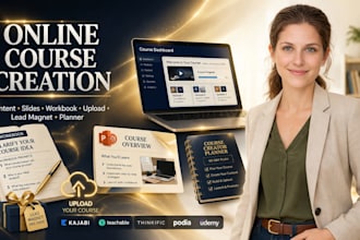 create online course content curriculum elearning course udemy and video course