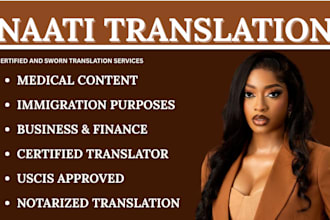 provide naati certified and sworn translator