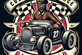 design high quality racing t shirt logo for your business