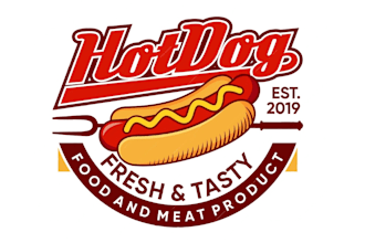 create fantastic hot dog logo with fastest delivery