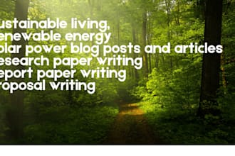 write solar and renewable energy blogs and articles