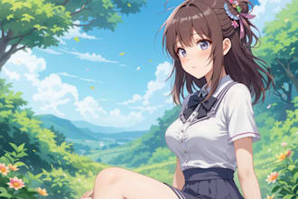 draw anime style illustration