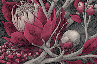 draw botanical art illustration for you