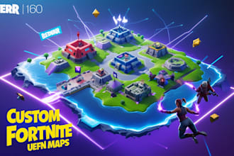 build custom fortnite uefn maps tycoon red vs blue one war 4v4 8v8