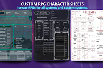 create an rpg character sheet
