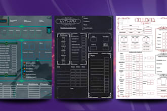 create an rpg character sheet