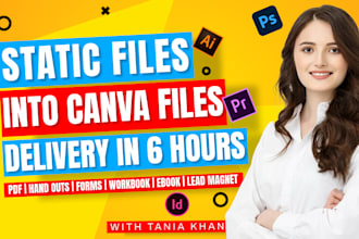 convert PDF to canva editable with same layout
